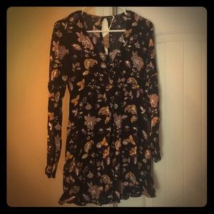 Long sleeve floral dress
